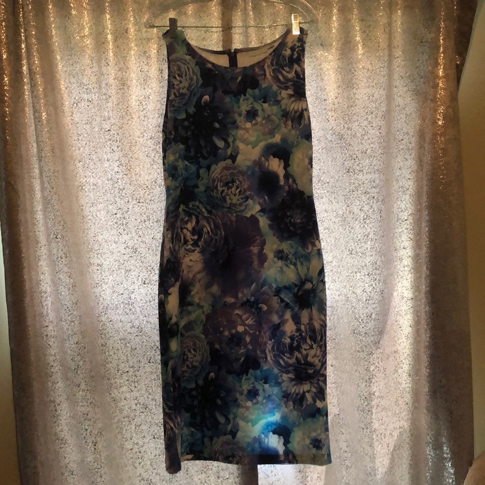 Floral midi length dress